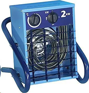 Electric fan heater, 2kW, 230V